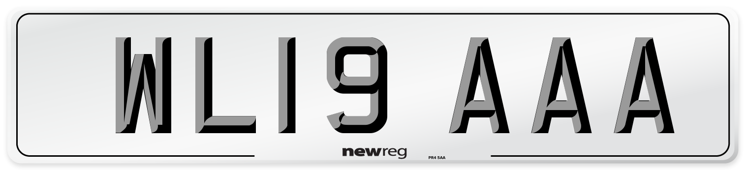 WL19 AAA Number Plate from New Reg